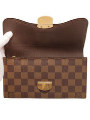 2011 Damier Portefeuille Sistina Brown Canvas