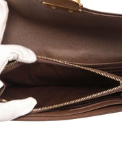 2011 Damier Portefeuille Sistina Brown Canvas