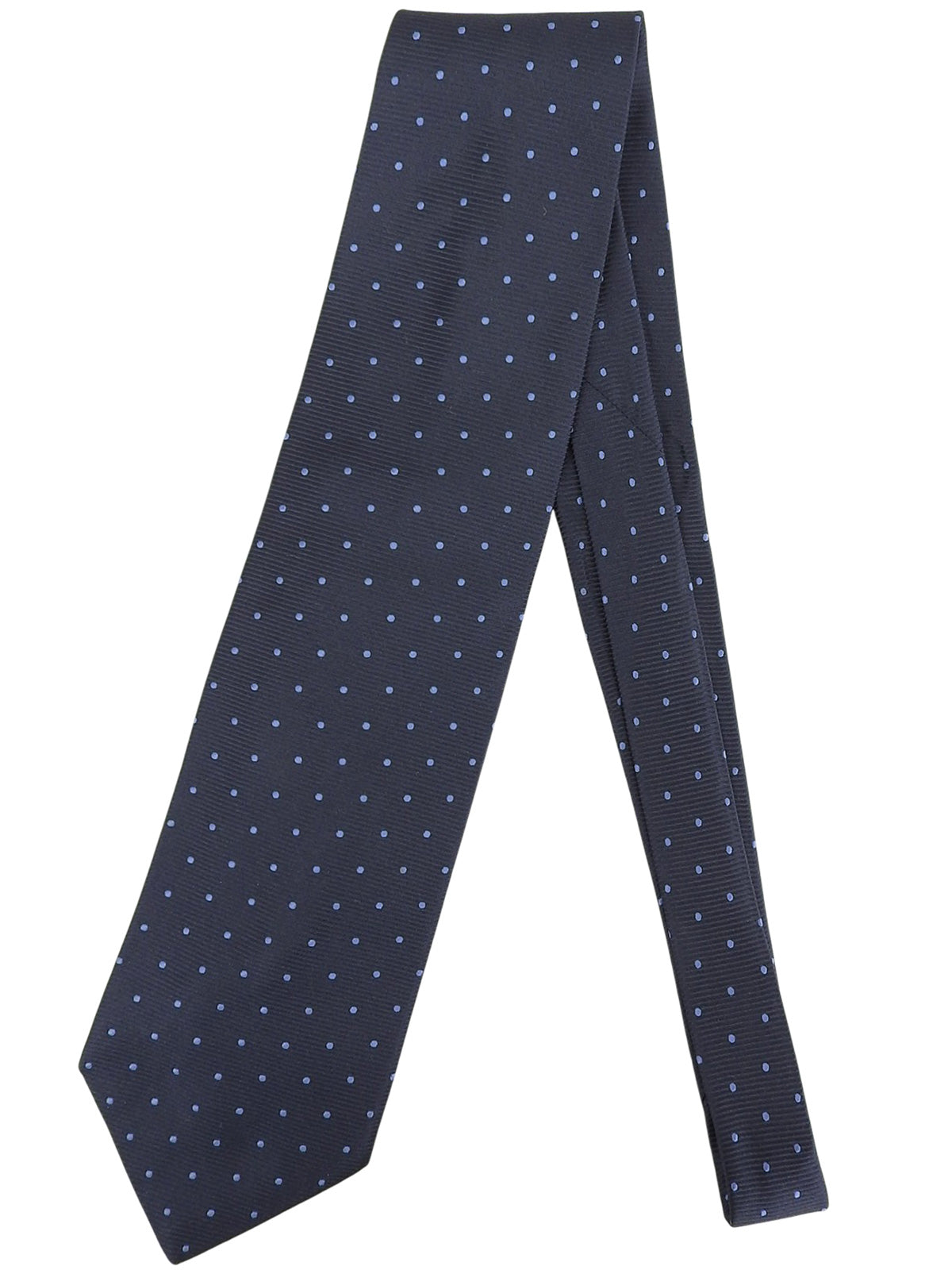 Dot Pattern Tie Navy/Sky Blue