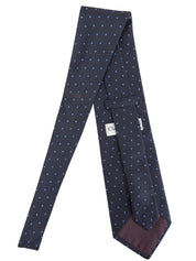 Dot Pattern Tie Navy/Sky Blue