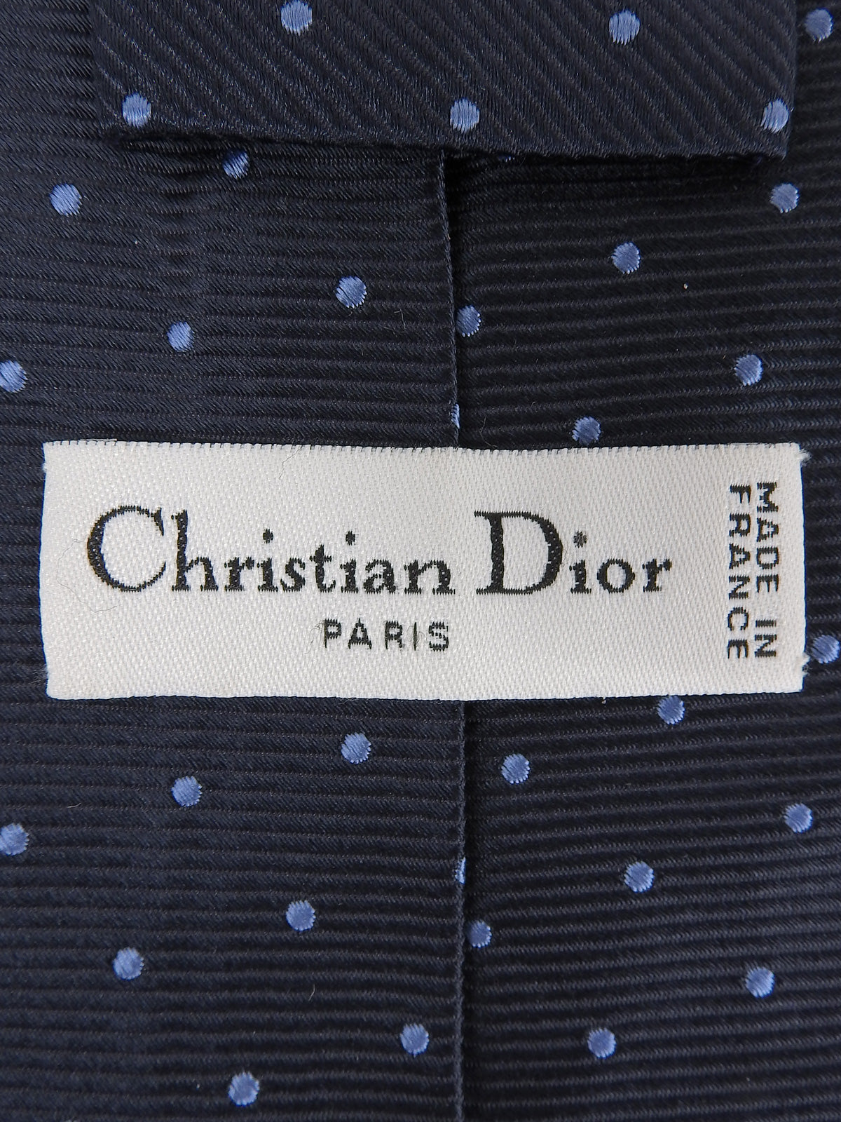 Dot Pattern Tie Navy/Sky Blue