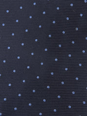 Dot Pattern Tie Navy/Sky Blue