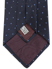 Dot Pattern Tie Navy/Sky Blue