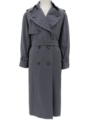 Design Stitch Trench Coat Gray