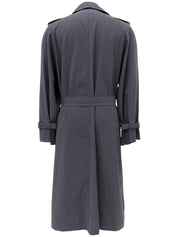 Design Stitch Trench Coat Gray