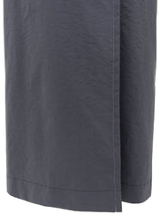 Design Stitch Trench Coat Gray