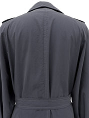 Design Stitch Trench Coat Gray