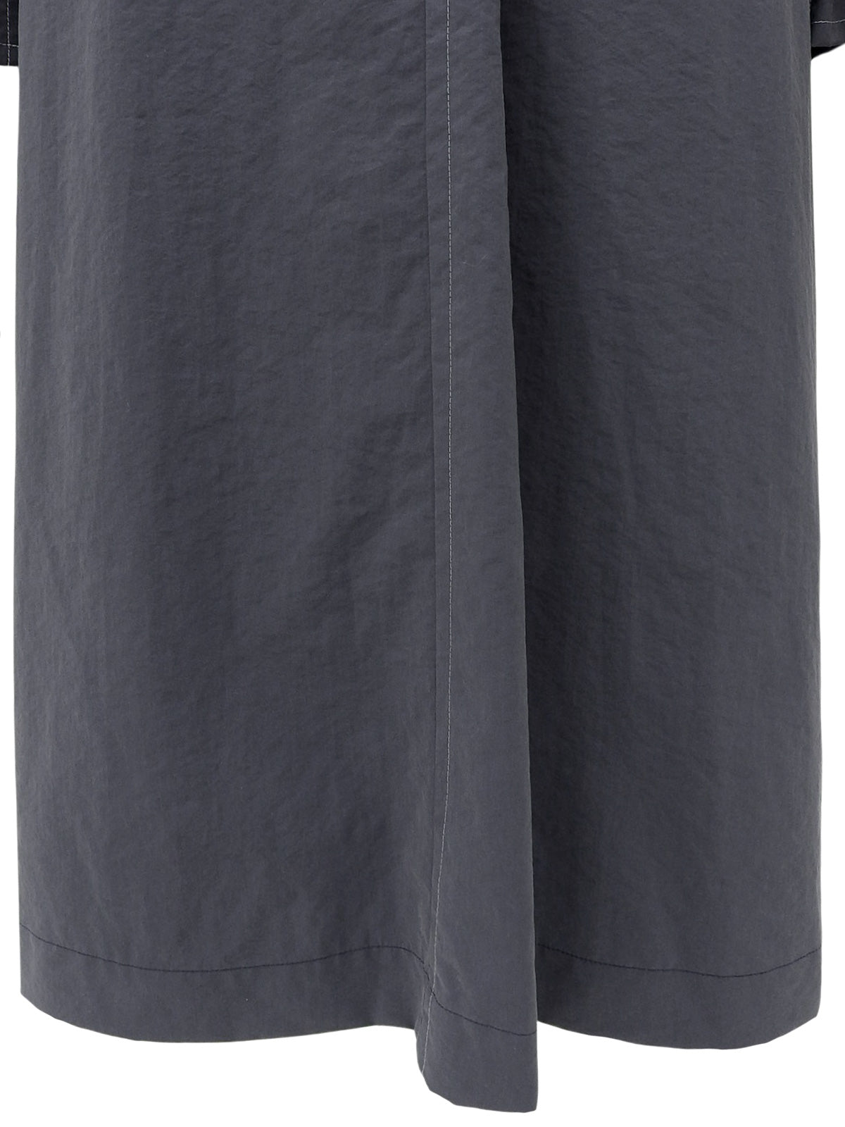 Design Stitch Trench Coat Gray