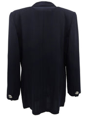 ロゴエンブレム刺繍ジャケット ネイビー