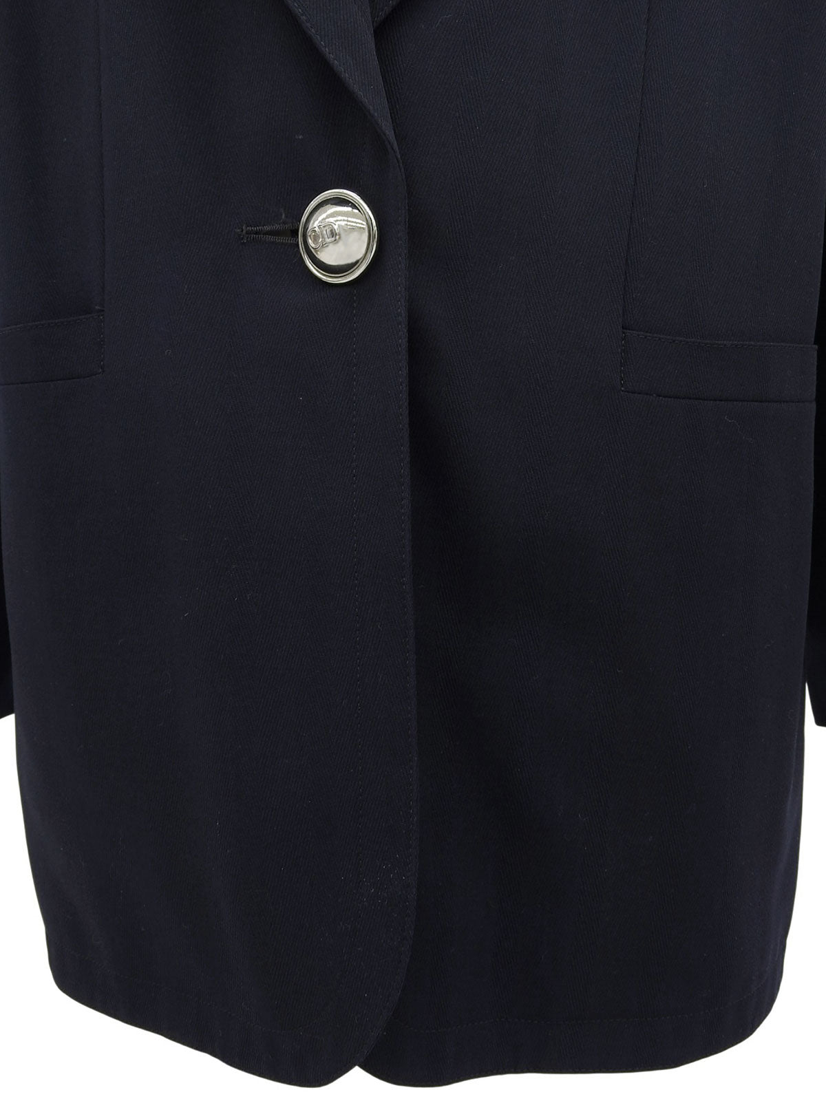 ロゴエンブレム刺繍ジャケット ネイビー