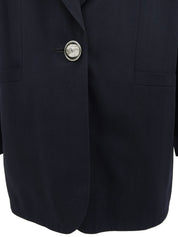 ロゴエンブレム刺繍ジャケット ネイビー