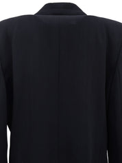 ロゴエンブレム刺繍ジャケット ネイビー