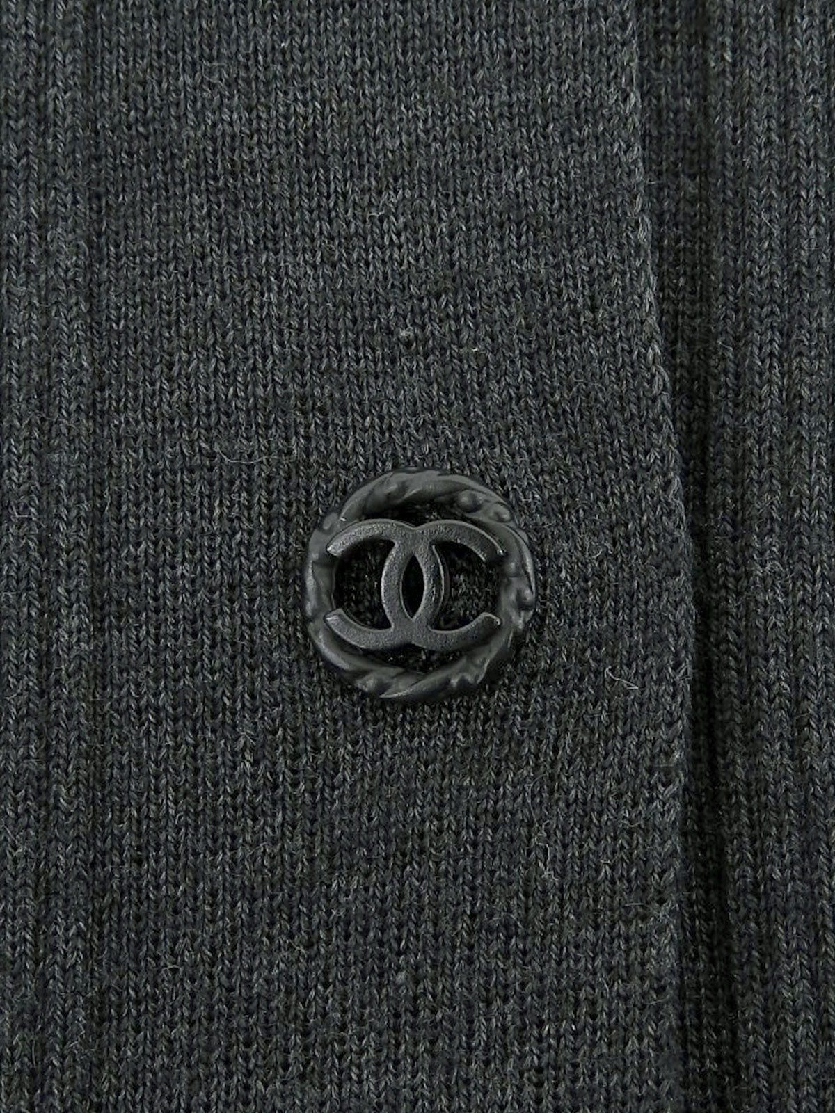 CC Mark Button Knit Cardigan Gray