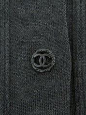 CC Mark Button Knit Cardigan Gray