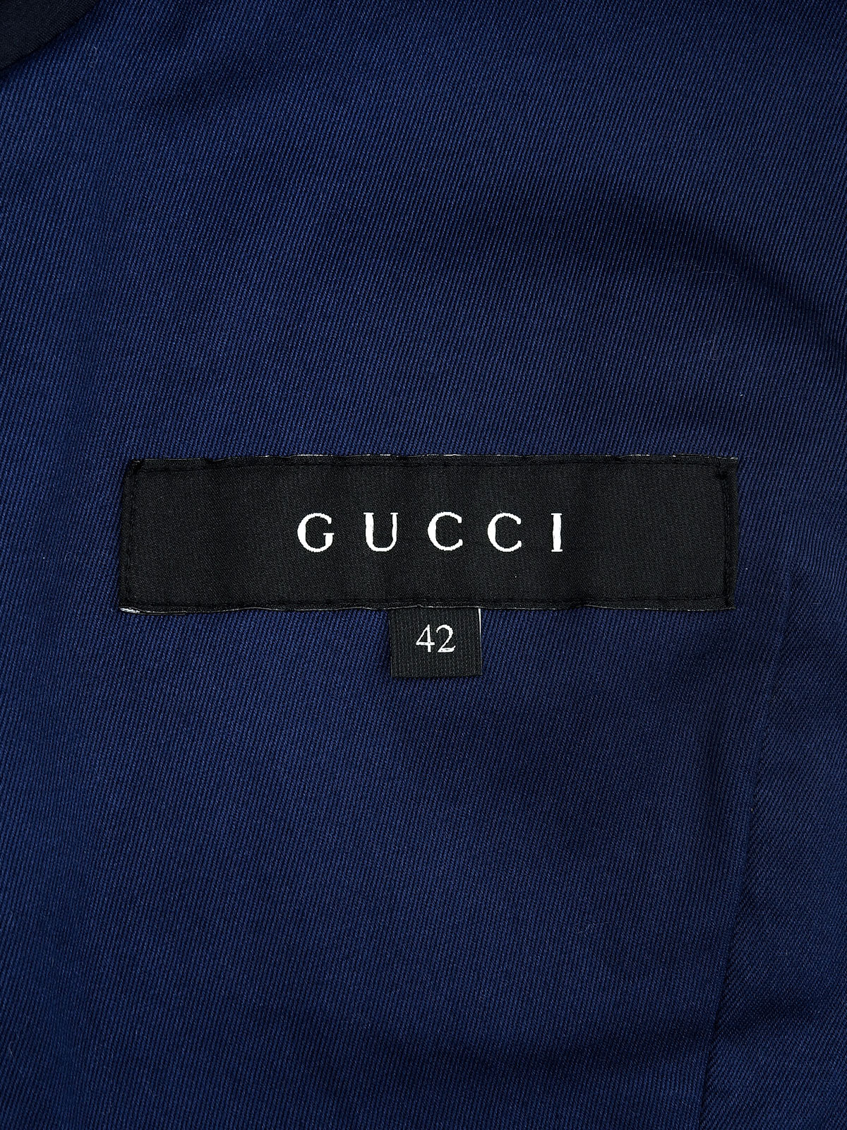 Logo Button Design Tailored Jacket Blue