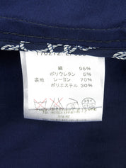 Logo Button Design Tailored Jacket Blue