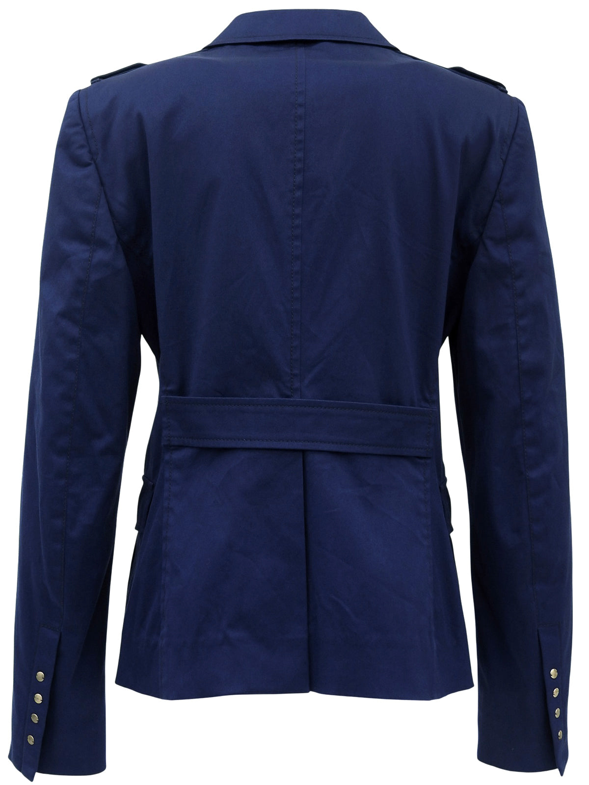 Logo Button Design Tailored Jacket Blue