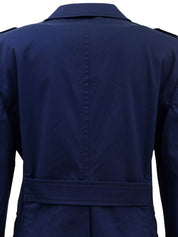 Logo Button Design Tailored Jacket Blue