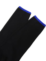 ウールニットジャケット ブラック/ブルー