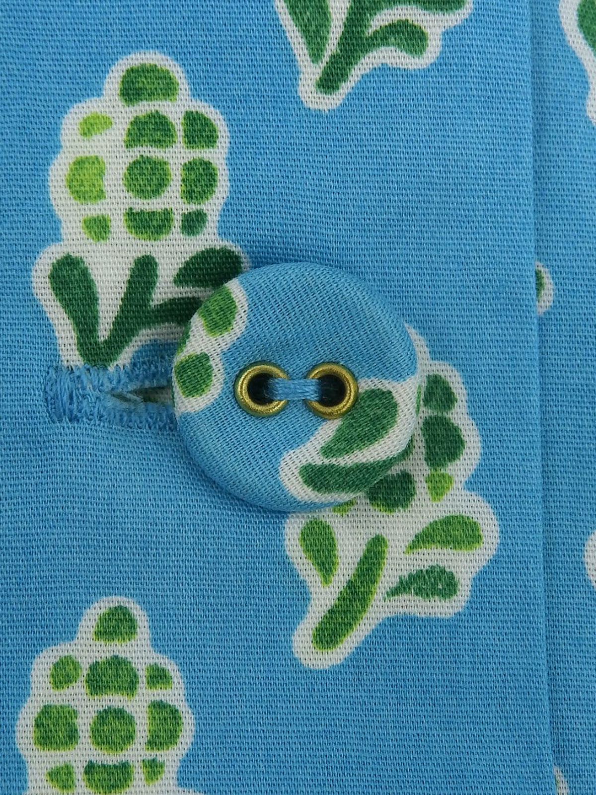 设计图案褶皱短袖连衣裙，浅蓝色