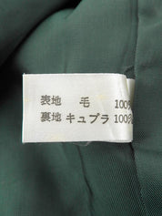 ウールノーカラージャケット #40 グリーン