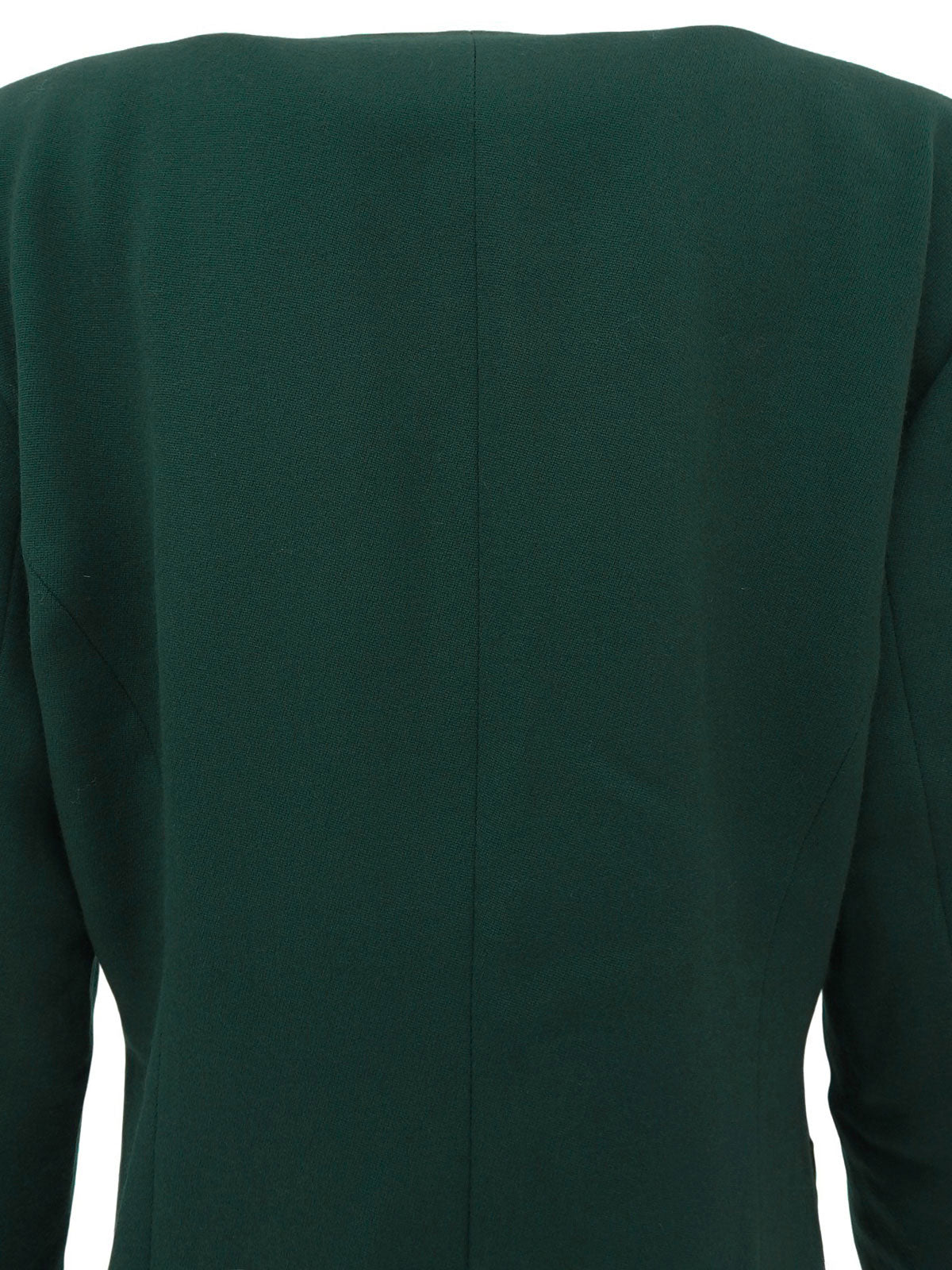 ウールノーカラージャケット グリーン #40