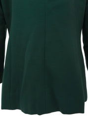 ウールノーカラージャケット グリーン