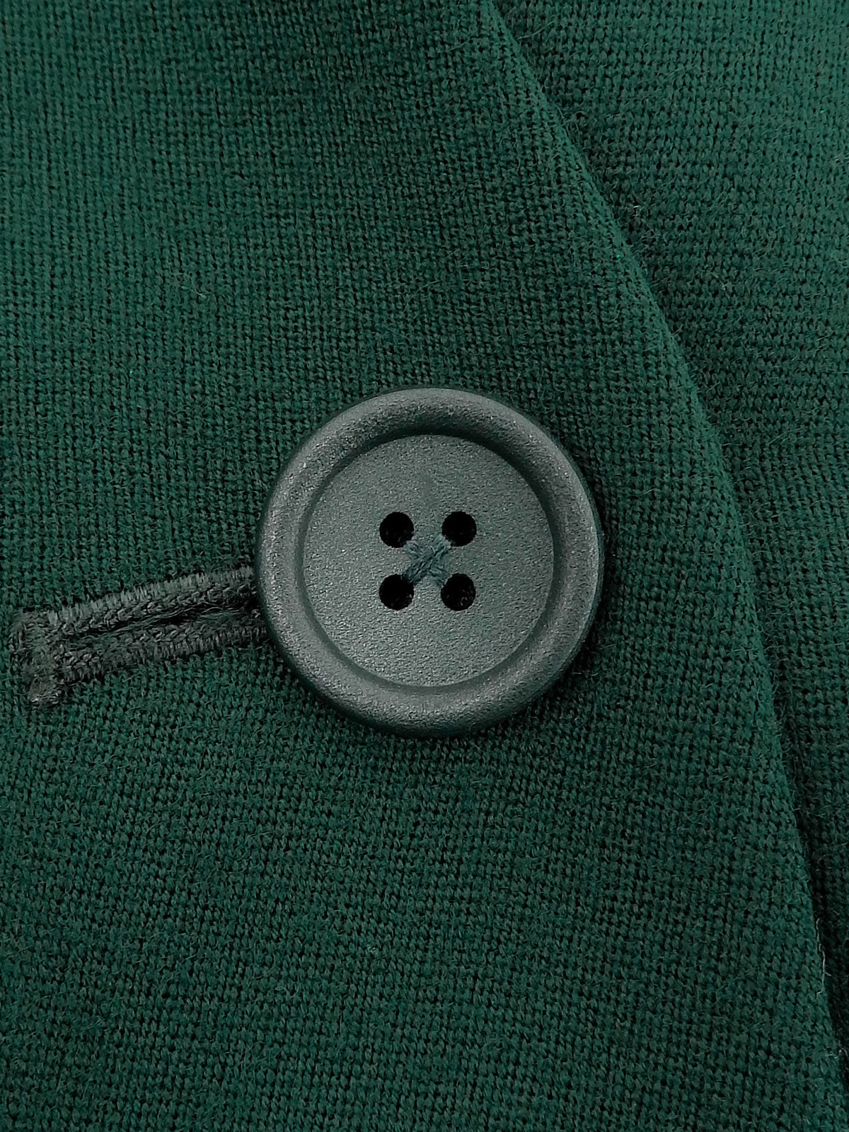 ウールノーカラージャケット グリーン