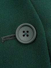 ウールノーカラージャケット グリーン