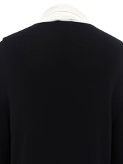 2002 Bicolor CC Mark Plate Cardigan Black/White