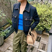 2006 Stitch Design Zip-Up Blouson Navy