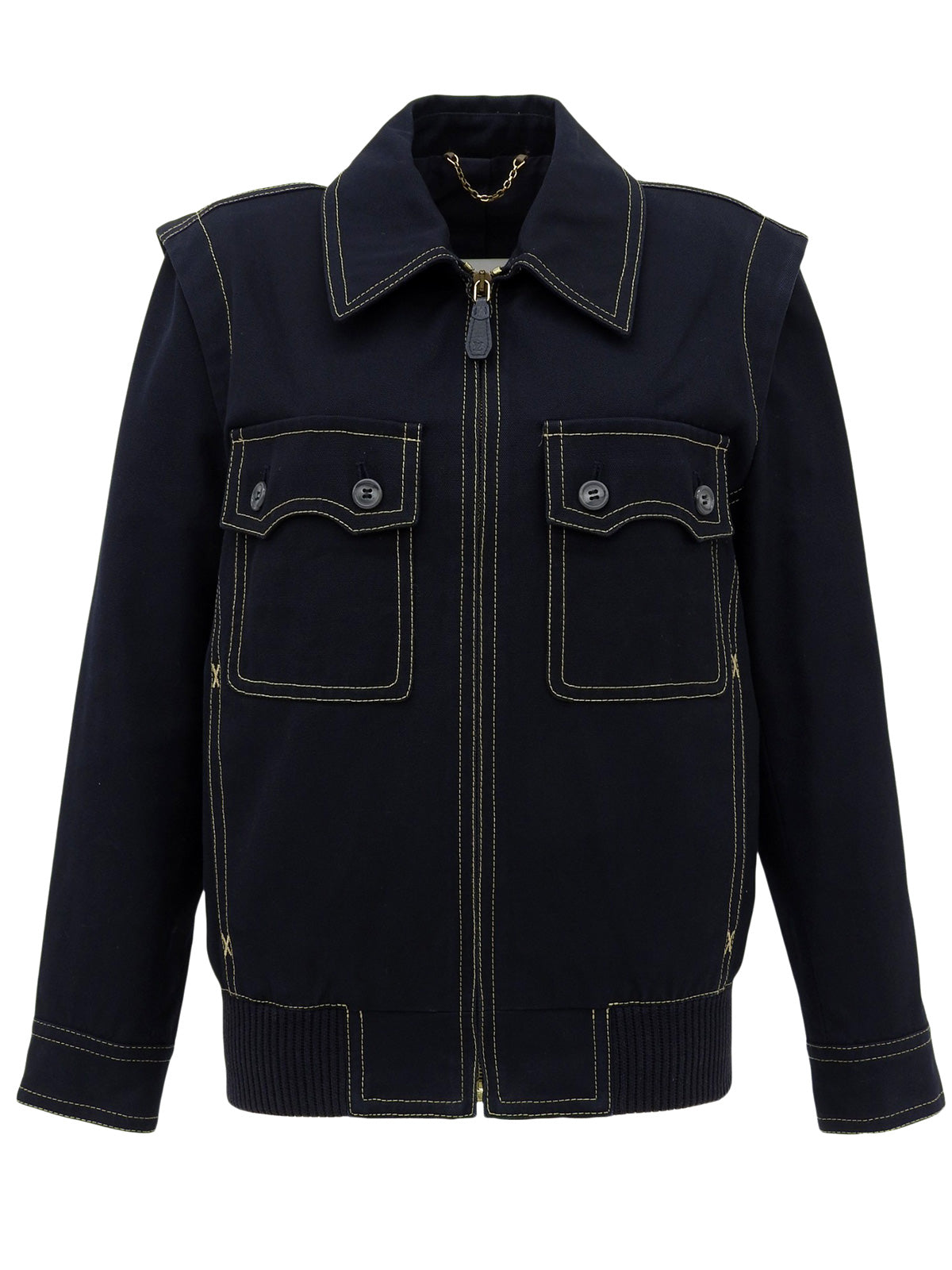 2006 Stitch Design Zip-Up Blouson Navy