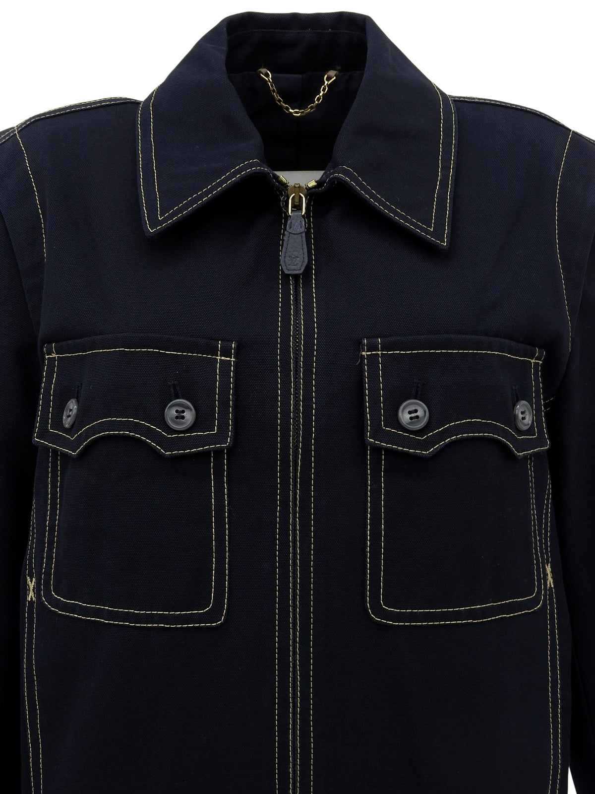 2006 Stitch Design Zip-Up Blouson Navy
