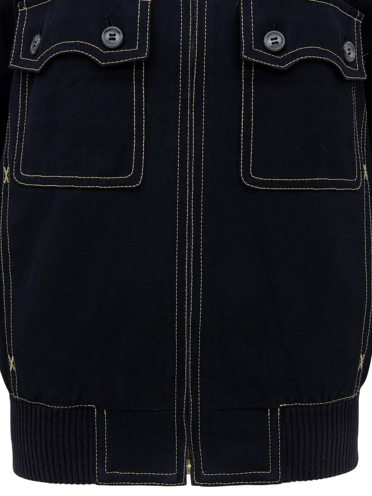 2006 Stitch Design Zip-Up Blouson Navy