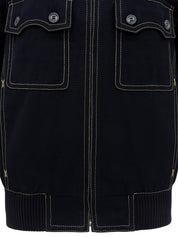 2006 Stitch Design Zip-Up Blouson Navy