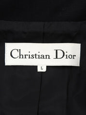 ウールダブルブレストジャケット ブラック