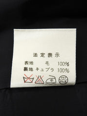 ウールダブルブレストジャケット ブラック