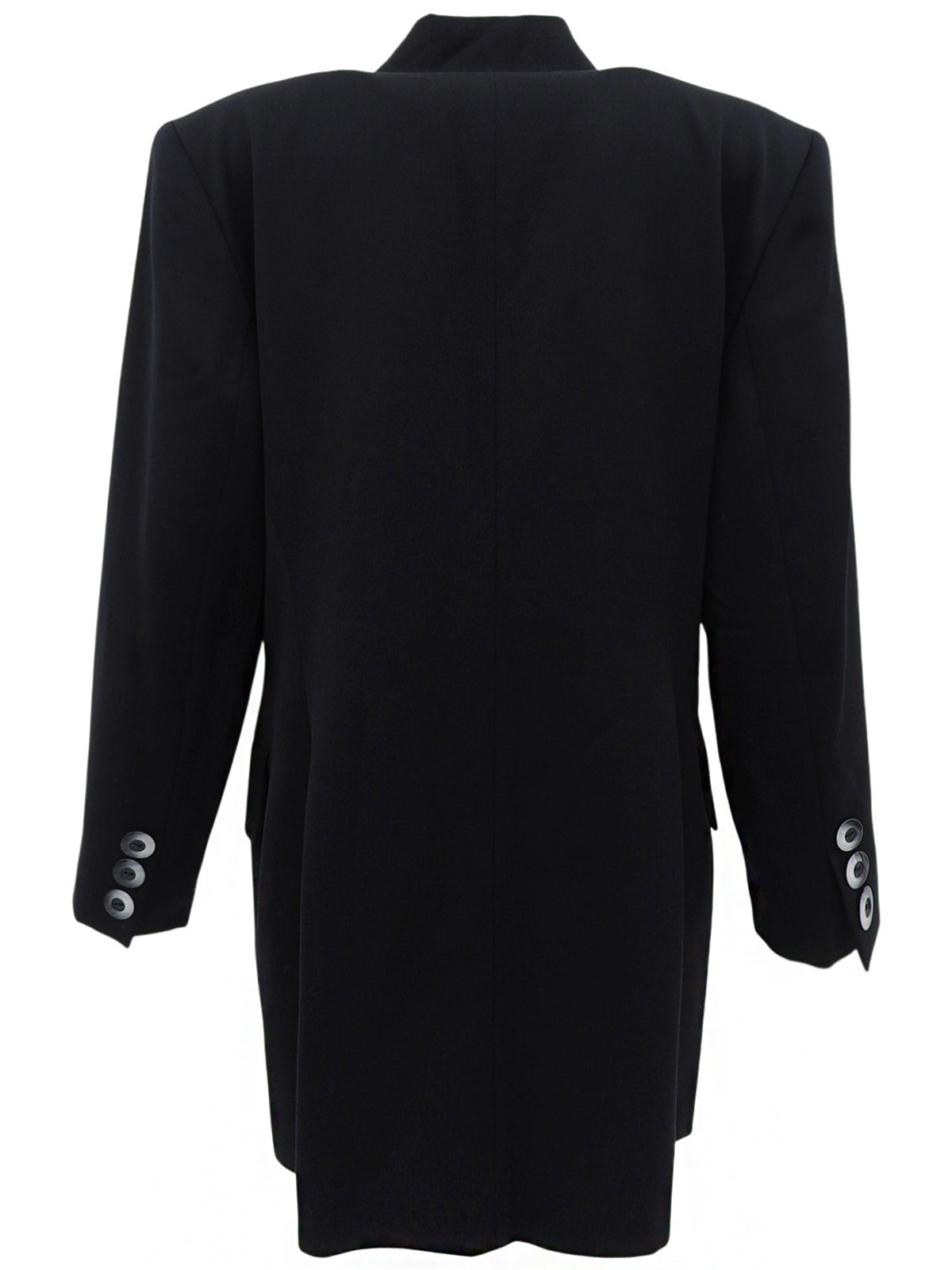 ウールダブルブレストジャケット ブラック