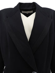 ウールダブルブレストジャケット ブラック