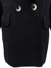 ウールダブルブレストジャケット ブラック