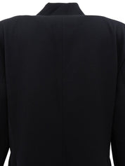 ウールダブルブレストジャケット ブラック