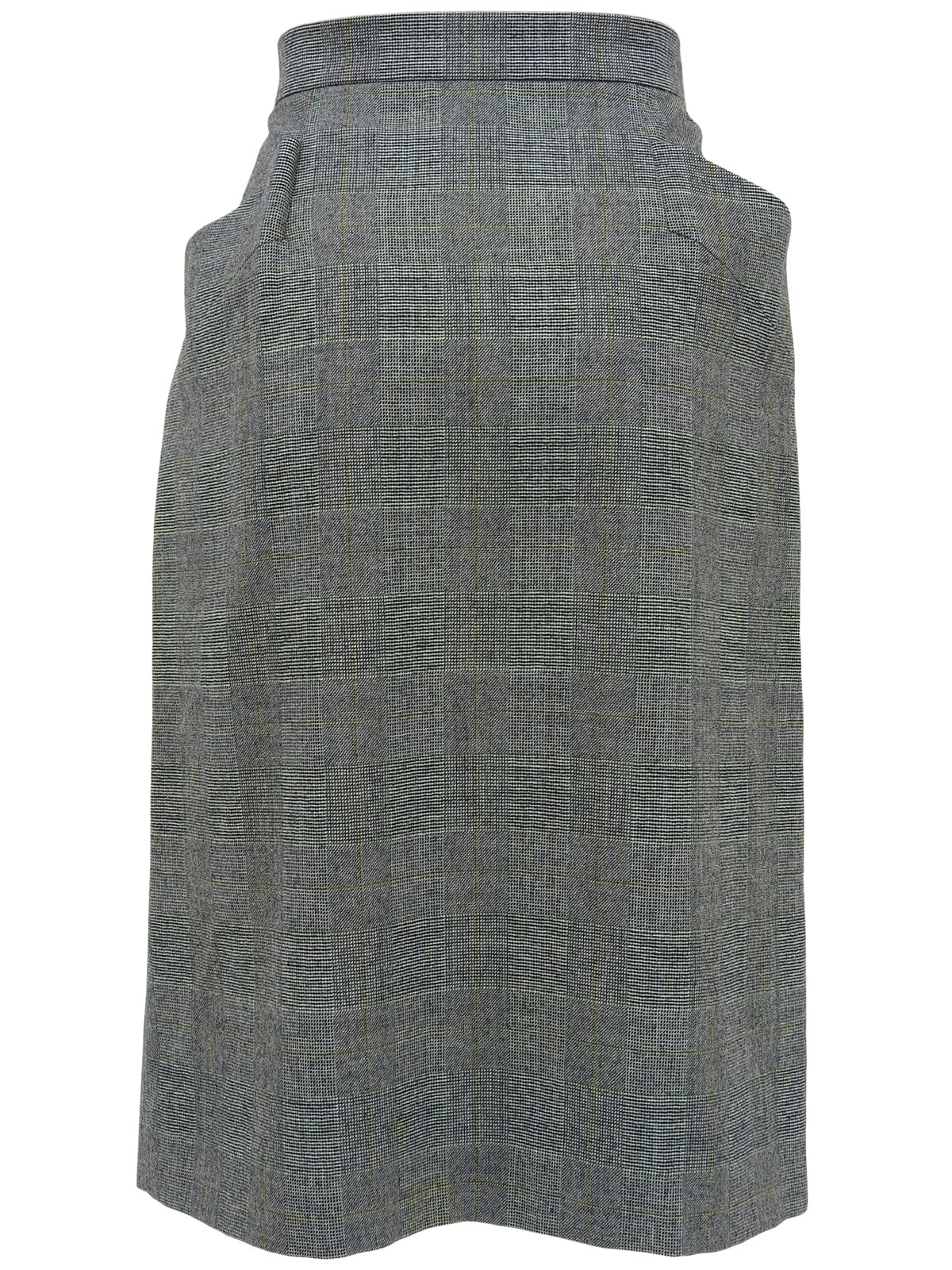 Houndstooth Pattern Double-Breasted Set in Gray