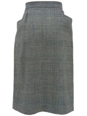 Houndstooth Pattern Double-Breasted Set in Gray