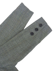 Houndstooth Pattern Double-Breasted Set in Gray