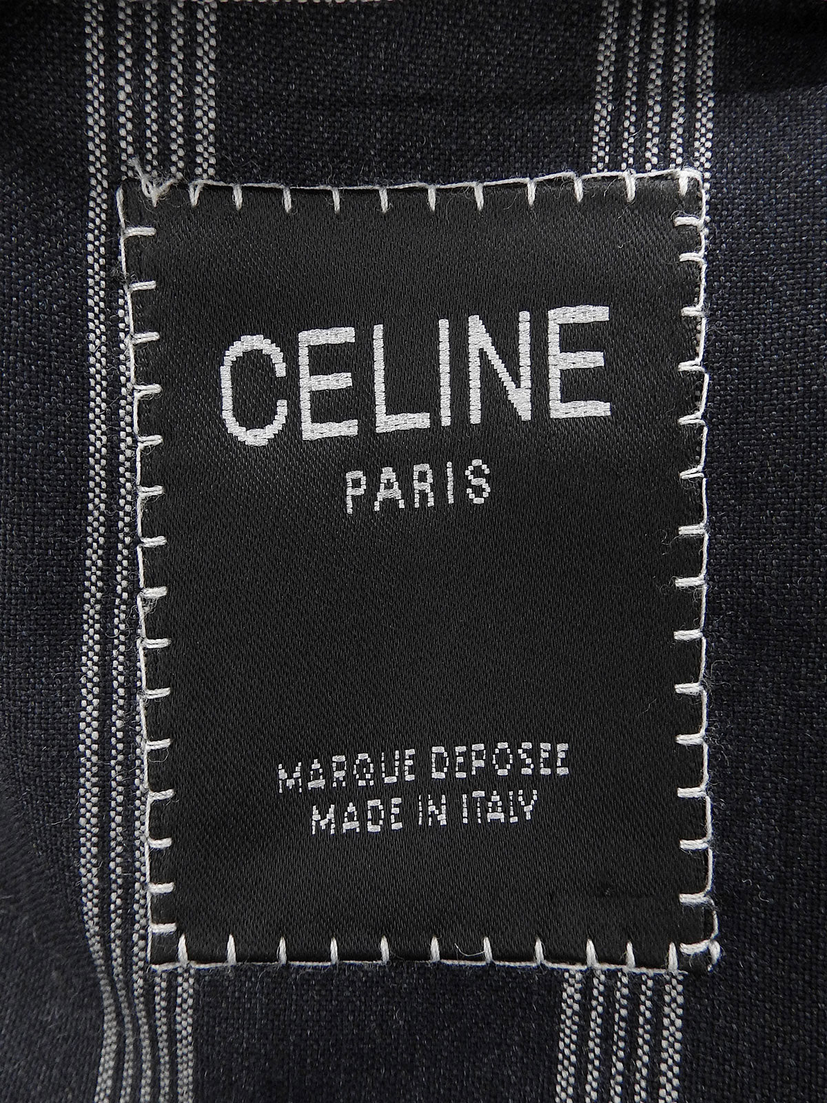 ストライプパターンジャケット ネイビー/ホワイト