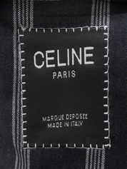 ストライプパターンジャケット ネイビー/ホワイト