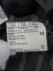 ストライプパターンジャケット ネイビー/ホワイト