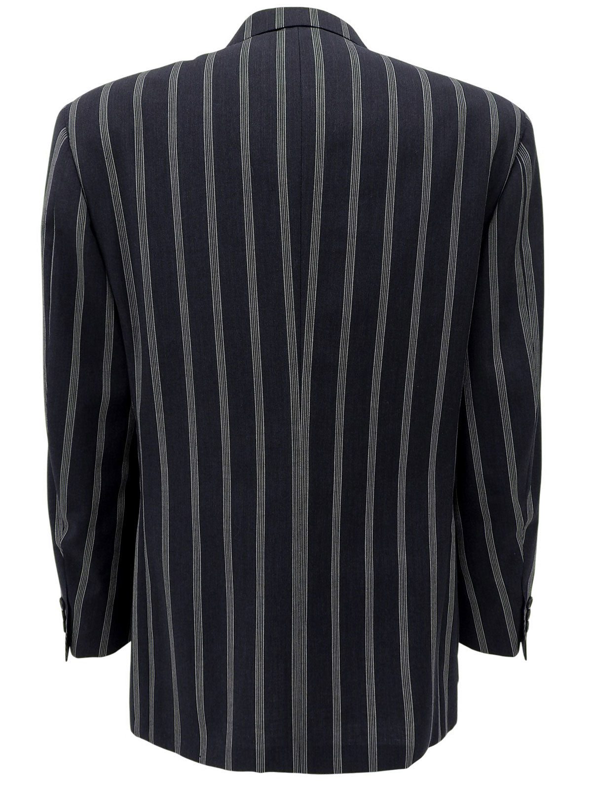 ストライプパターンジャケット ネイビー/ホワイト