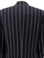 ストライプパターンジャケット ネイビー/ホワイト