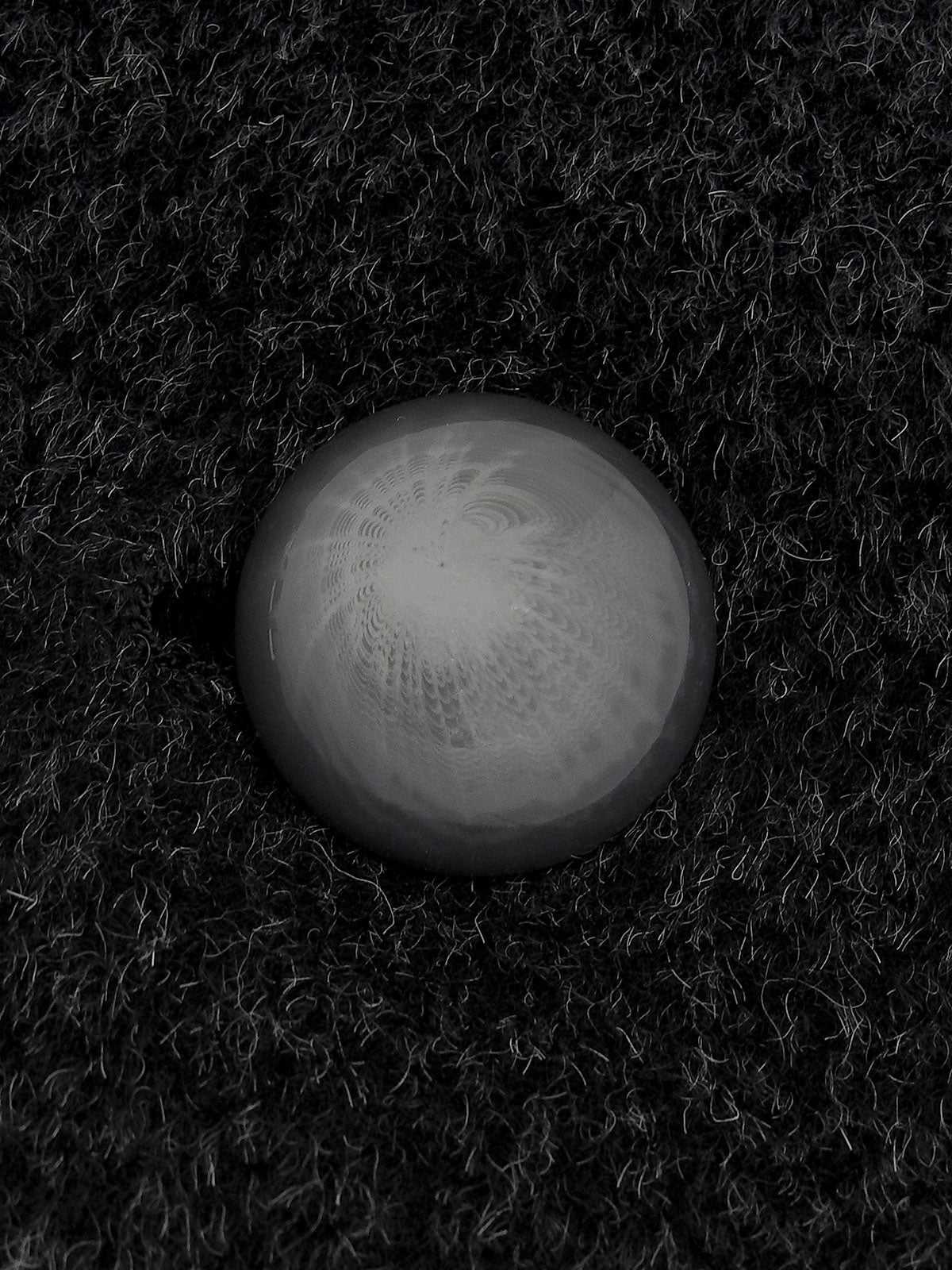 ウールビッグカラーダブルブレストコート ブラック